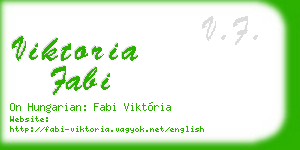 viktoria fabi business card