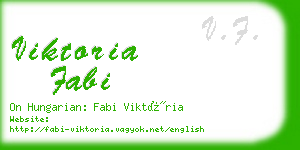 viktoria fabi business card